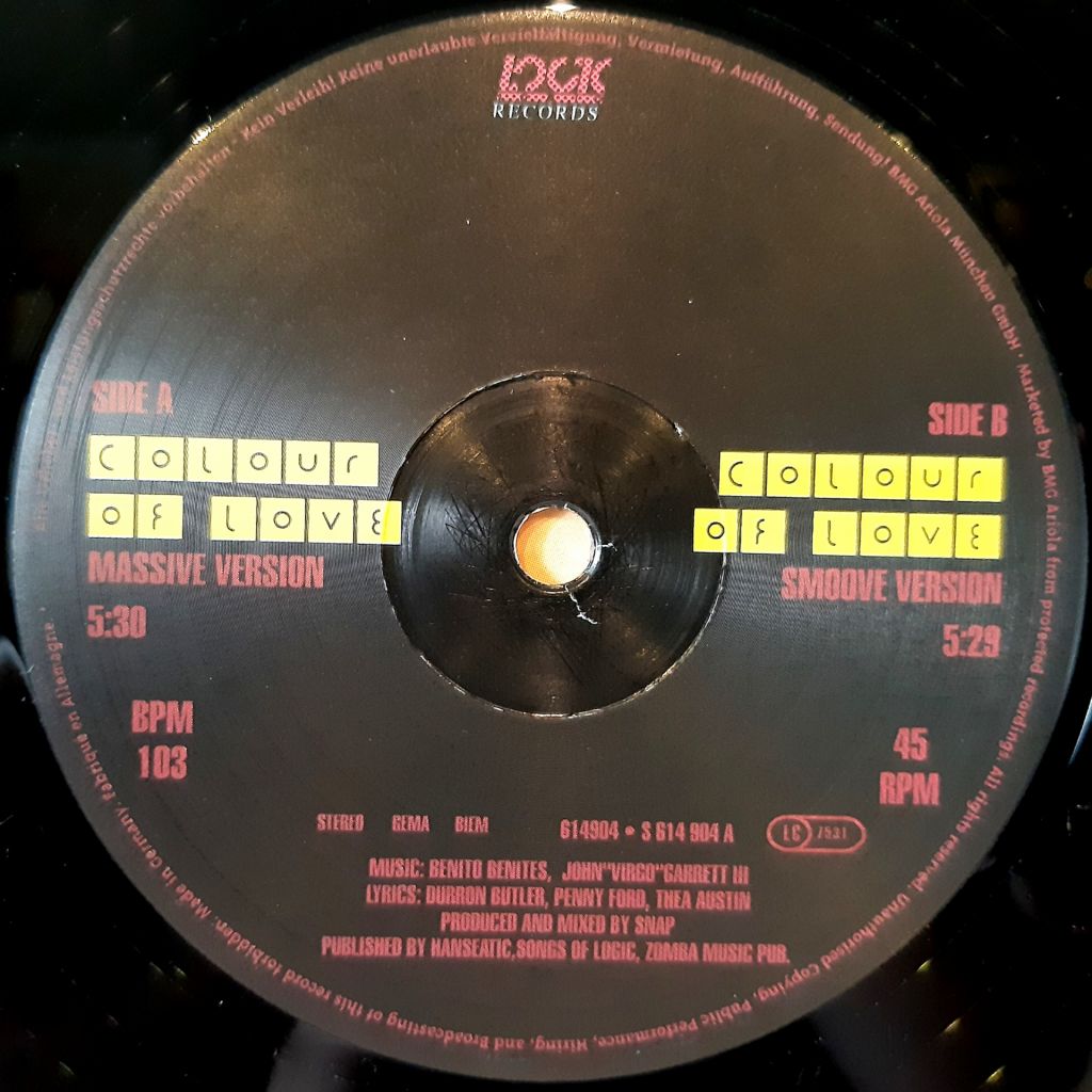 Snap! - Colour Of Love - 1991.  (2EP). 12. Vinyl. Пластинки. Germany. Rare. - фото фото фото 7