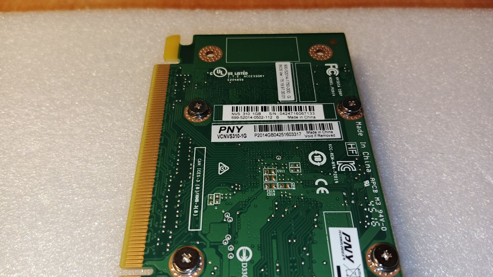 Видеокарта Nvidia Quadro NVS 310 1GB             (GDDR3, 64bit             (2*DP) - фото фото фото 3