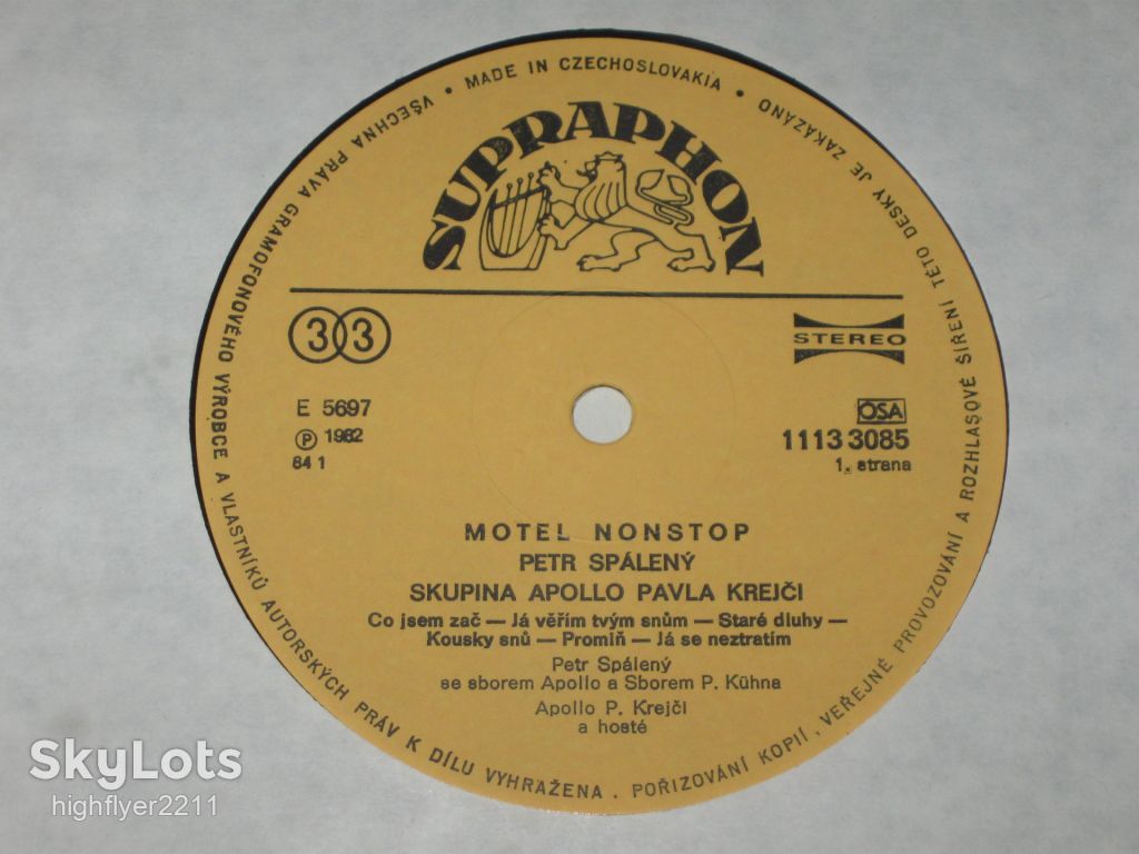 Пластинка Petr Spálený – Motel Nonstop / Country Rock  (Supraphon, 1984) Ех+ - фото фото фото 1