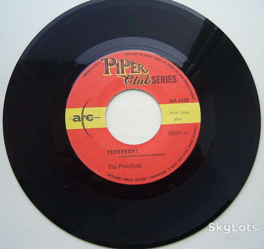 THE PRIMITIVES Yeeeeeeh!/L'Ombra Di Nessuno 7" VG++/G - фото фото фото 2