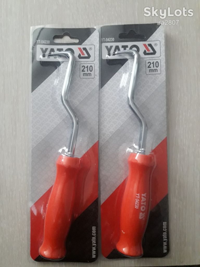 Гачок для в'язання дроту YATO : L= 210 мм, пластикова ручка - фото фото фото 1