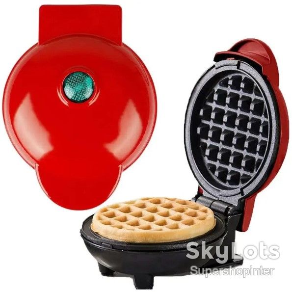 Вафельница мини для бельгийских вафель Mini Waffle Maker - фото фото фото 5