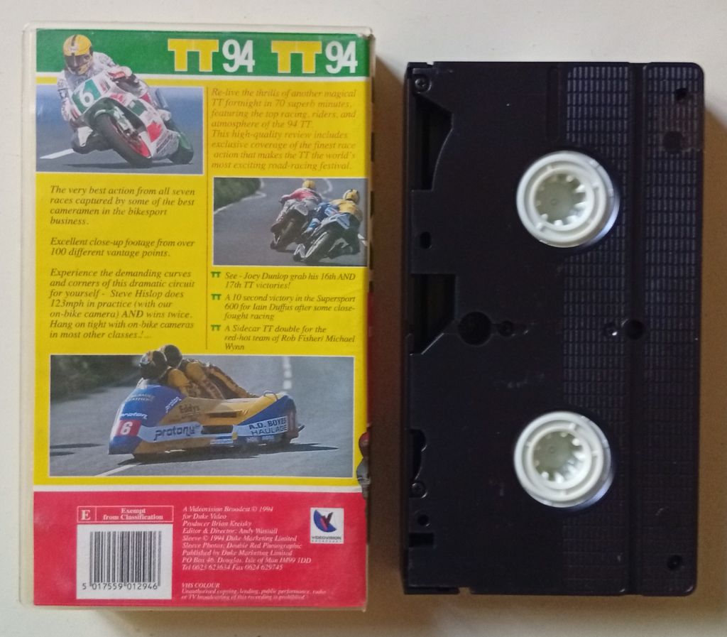 Видеокассета TT 94 – Isle of Man. Bikesport  (1994)  (фирма) - фото фото фото 1