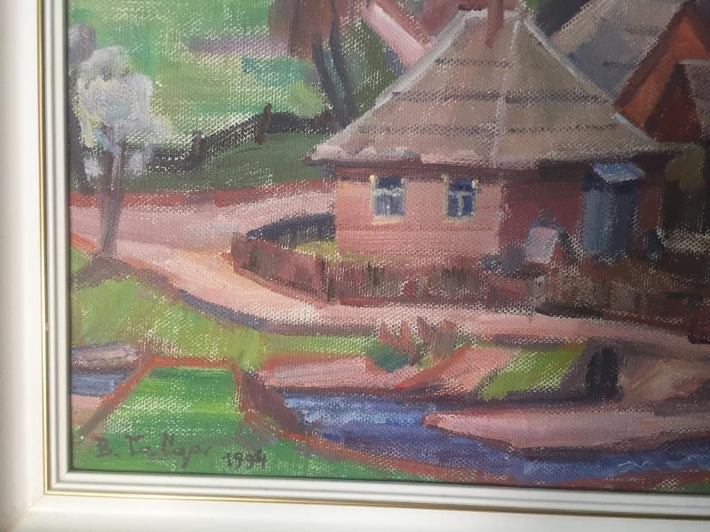 Закарпатська школа живопису. В.Габда. " Село Стрічава". 1994 р. - фото фото фото 6