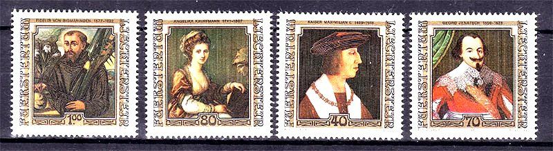 Лихтенштейн 1982 г  MNH - личности - искусство - фото фото фото 0