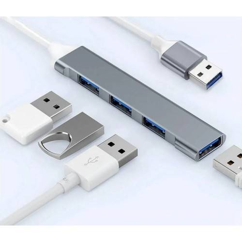 Металлический хаб на 4 порта USB 3.0, концентратор USB to USB - фото фото фото 1
