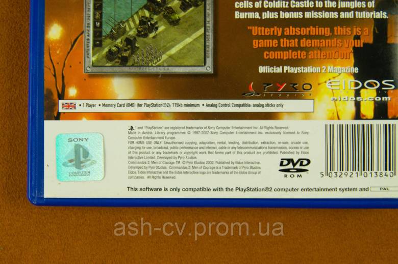 Диск Playstation 2 - Commandos 2 Men of Courage - фото фото фото 2