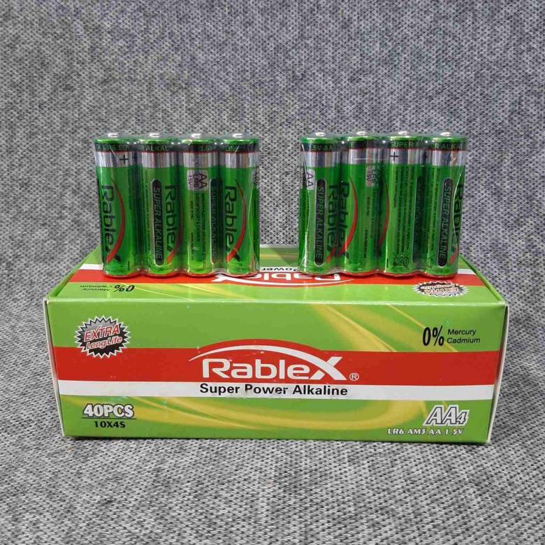 Батарейка Rablex Super alkaline LR6 AA пальчик алкалінова поштучно - фото фото фото 2