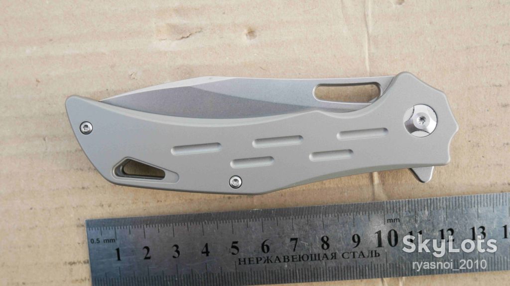 Untitled EF334, Titanium, D2 Stonewash, Ball Bearing, Outdoor, Tactical, EDC, Frame Lock - фото фото фото 10