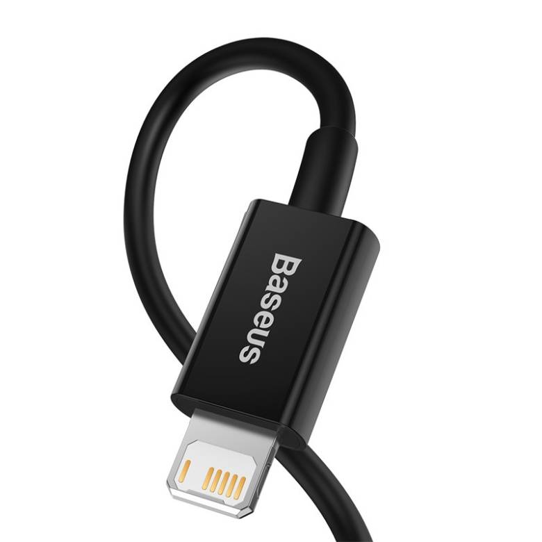 Кабель Baseus Superior USB 2.0 to Lightning 2.4А 1M Черный (CALYS-A01) - фото фото фото 2