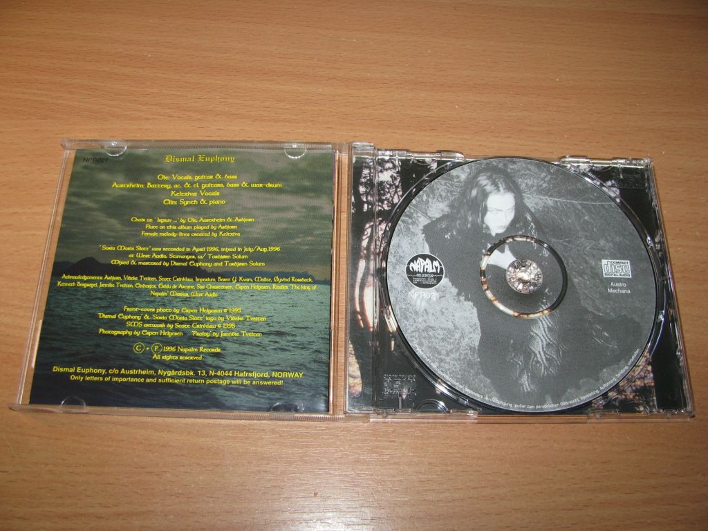 DISMAL EUPHONY - Soria Moria Slott    (1996 Napalm 1st press) - фото фото фото 1