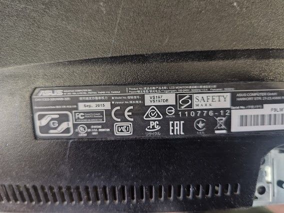 Широкоформатный LED монитор 19 дюймов ASUS VS197DE № 25150801 - фото фото фото 2
