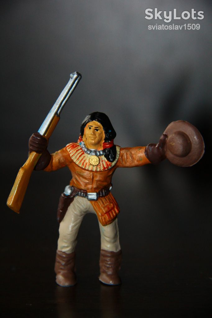 индеец траппер 60мм Comansi Испания РЕЗИНА !! - фото фото фото 0