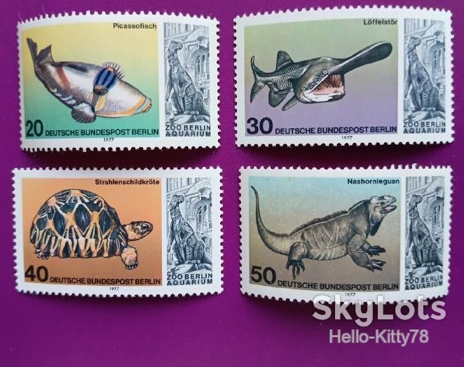 Западный Берлин 1977 фауна Mi 552-555 MNH - фото фото фото 0