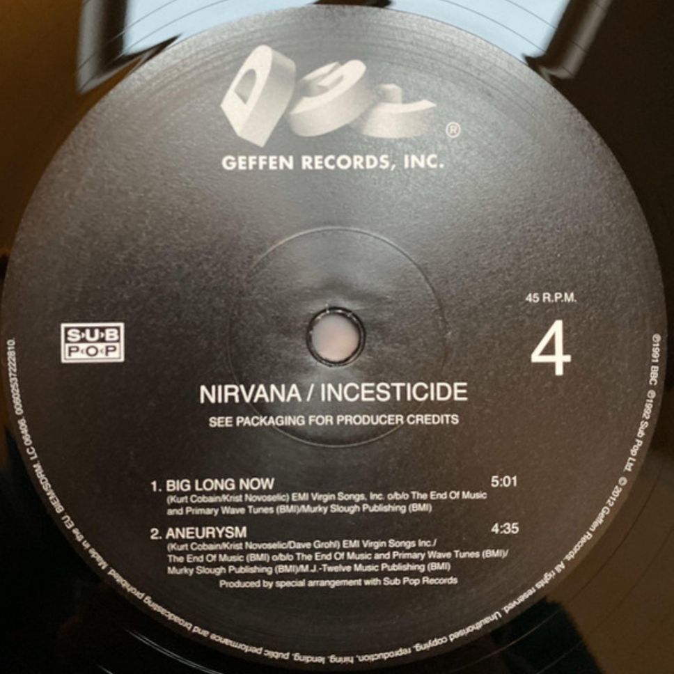 Nirvana - Incesticide  (25th Anniversary) - 1992.  (2LP). 12. Vinyl. Пластинки. Europe. S/S - фото фото фото 7