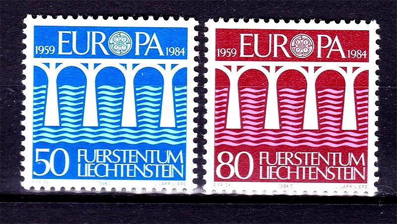 Лихтенштейн 1984 г  MNH - EUROPA CEPT - фото фото фото 0