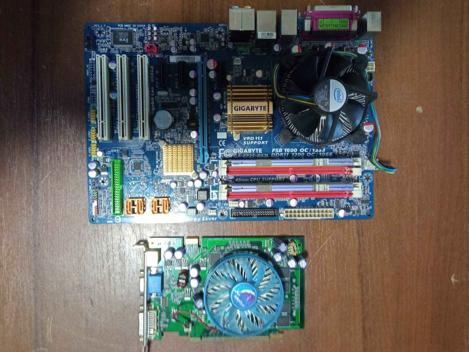 GIGABYTE GA-EP35-DS3L + GeForce 8600 GT 512Mb + 2Gb DDR2 - фото фото фото 1