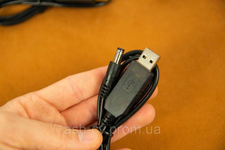Кабель перетворювач з USB 5V на штекер 5.5мм 9V - фото фото фото 2