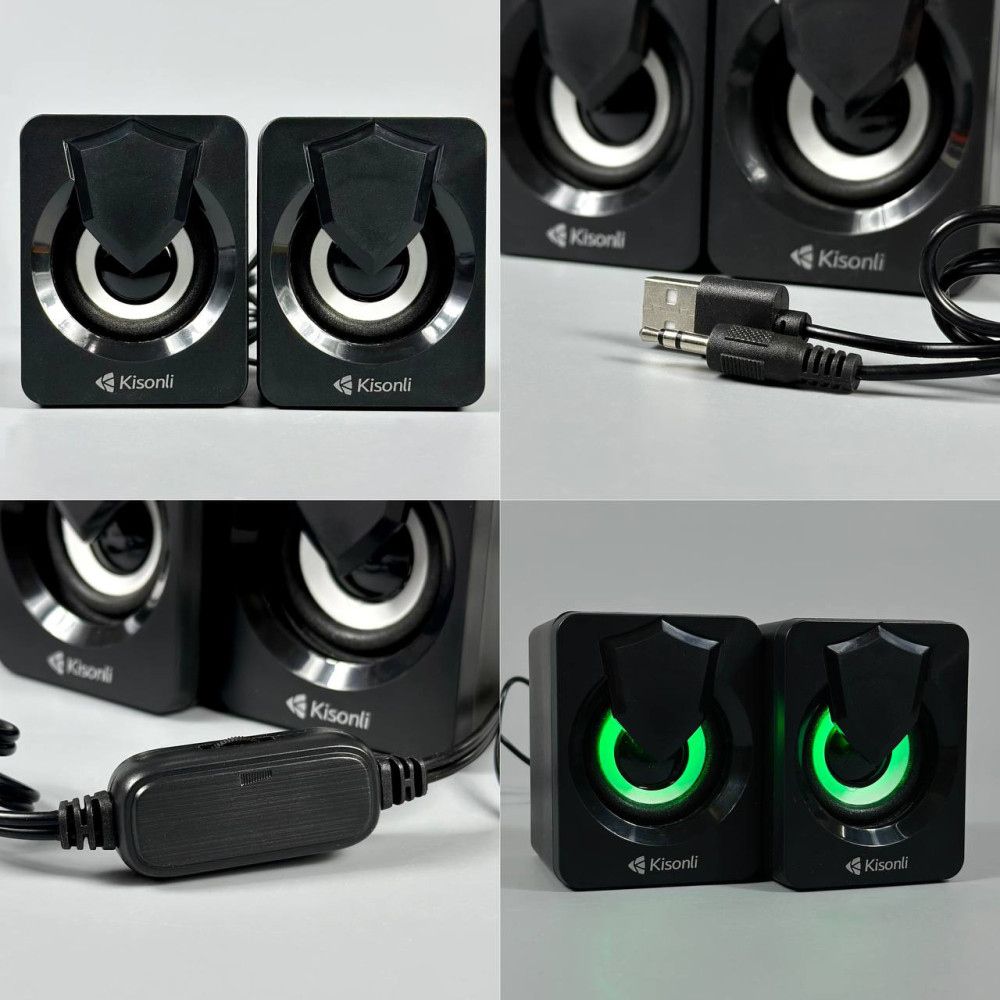 Закінчуються!!! Акустична система Kisonli L-1030 LED AUX/USB - фото фото фото 1
