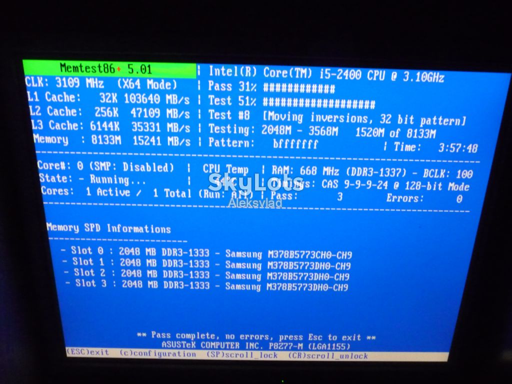 Samsung 2GB DDR3 1333 1Rx8 PC3-10600U-09-11-A1 M378B5773DH0-CH9 Intel/AMD - фото фото фото 4