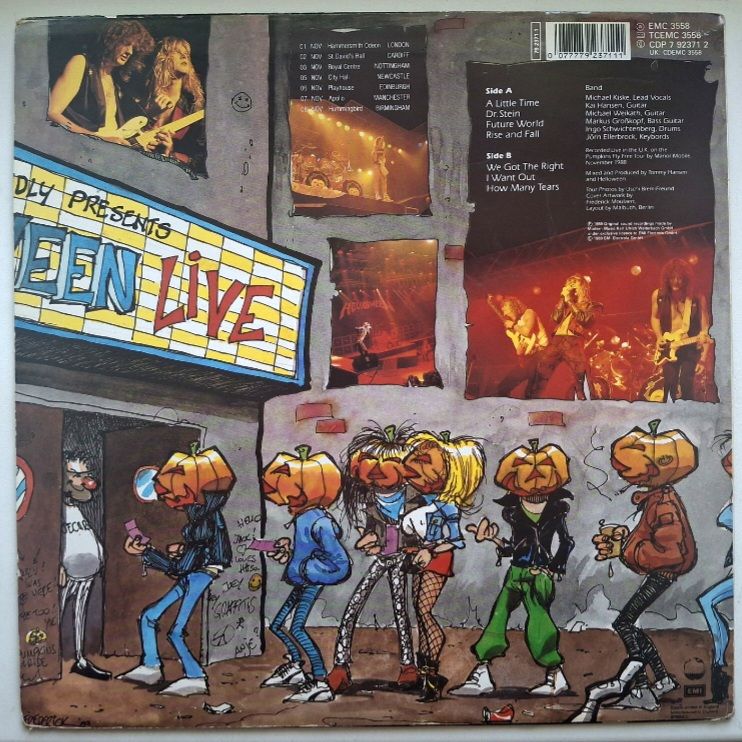 Helloween - Live In The U.K. - 1989.  (LP). 12. Vinyl. Пластинка. England. - фото фото фото 1