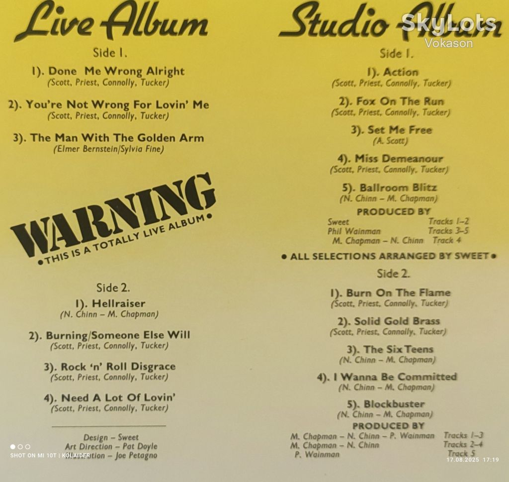 Sweet - Strung Up  2lp,G/F  NM/NM-/NM- - фото фото фото 2