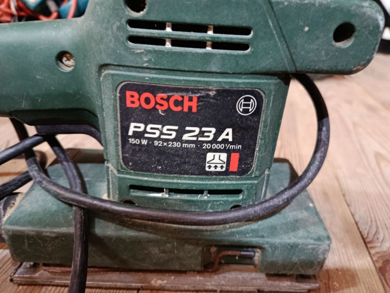 Вібраційна шліфмашина Bosch PSS 23 A, 150 Вт     (Плоскошліфувальна) під ремонт/ відновлення - фото фото фото 3