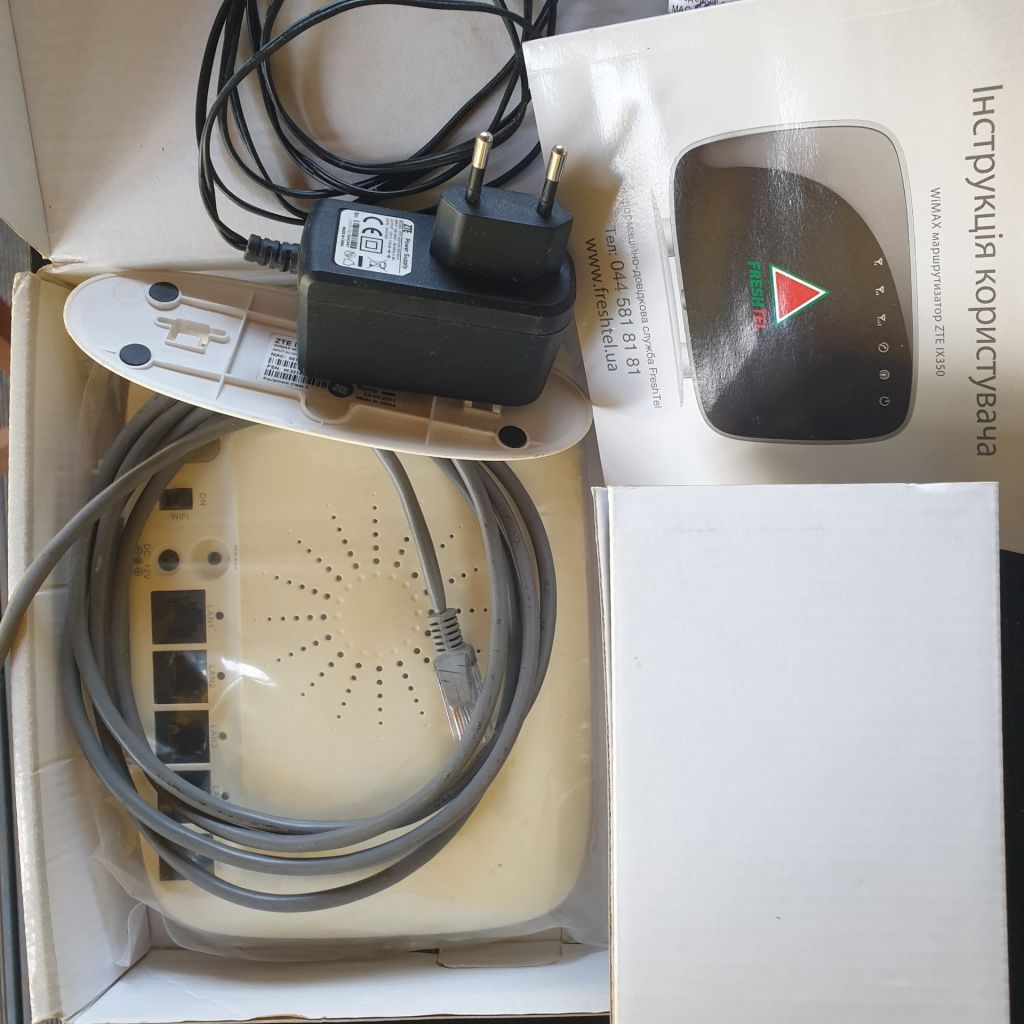 WiMAX швидкісний маршрутизатор, ZTE IX 350 , Модем Freshtel, - фото фото фото 3