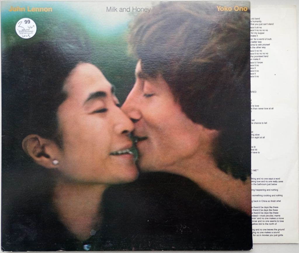 JOHN LENNON &amp; YOKO ONO Milk And Honey LP  VG+/EX - фото фото фото 0