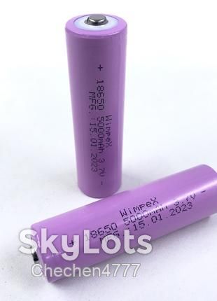 Акумулятор Wimpex  (PURPLE) 18650 5000mAh 3.7V Li-ion - фото фото фото 1