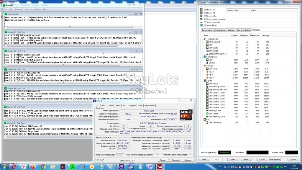 AMD FX-6300 3.5GHz/5200MHz/8MB Socket AM3+ 6 ядер 95вт Читать описание!!!!! - фото фото фото 2