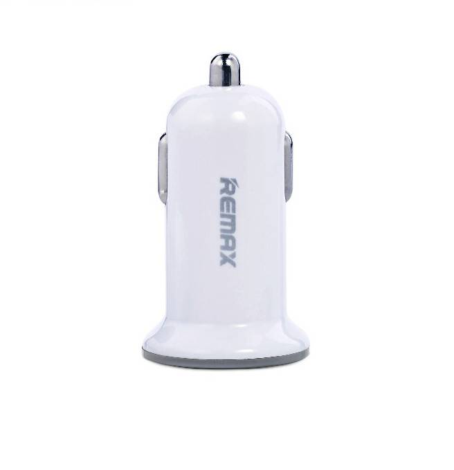 Автомобильное зарядное устройство Remax Mini USBx2 2.1A/1A Белый (RCC201W) - фото фото фото 0