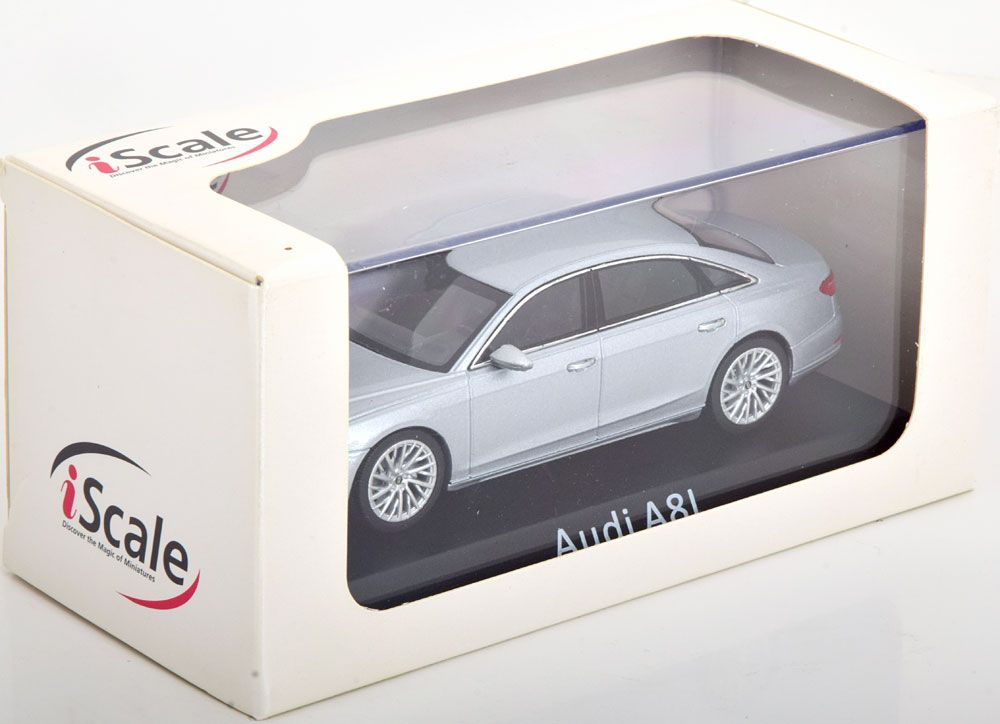 iScale 1:43 Audi A8 L  (2018) silver - фото фото фото 2