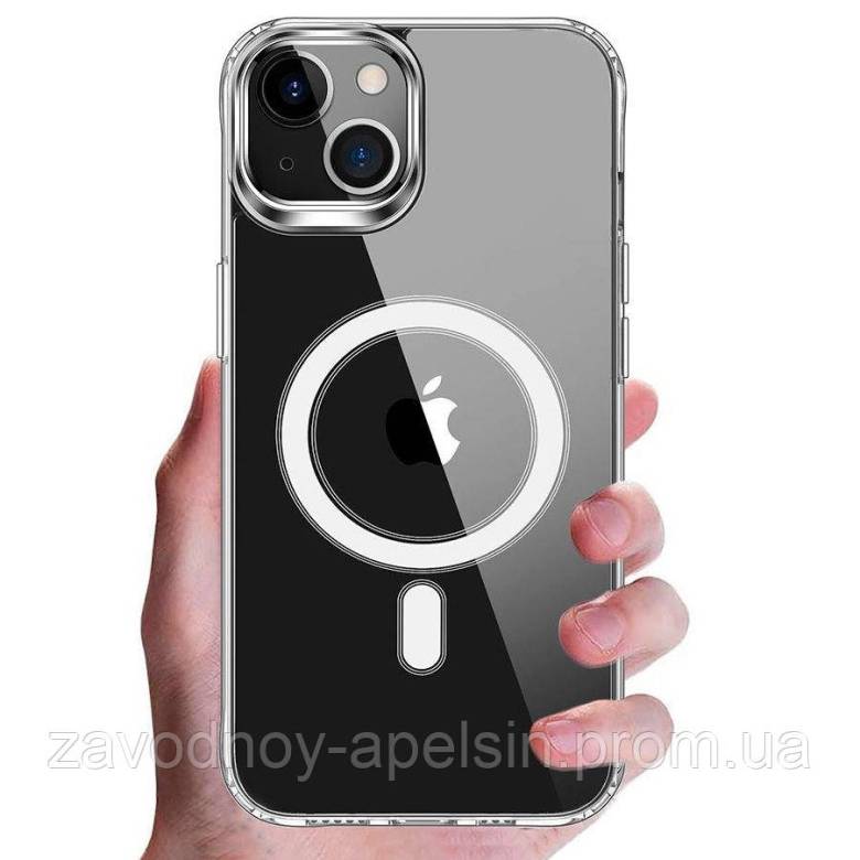 Iphone 14 Plus Прозрачный чехол Space MagSafe (TPU+PC) - фото фото фото 0