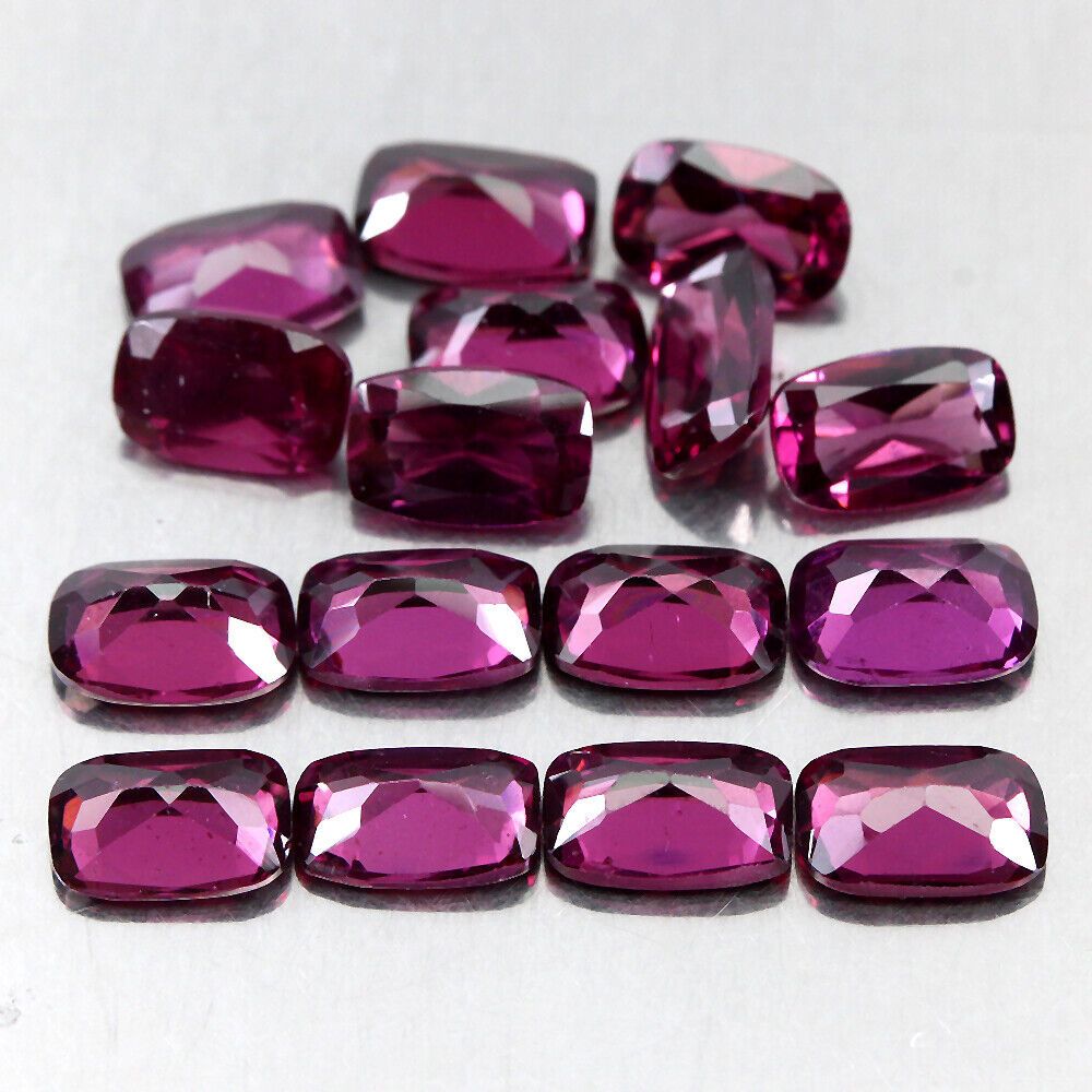 9.69ct Натуральные родолит Гранаты. - фото фото фото 1