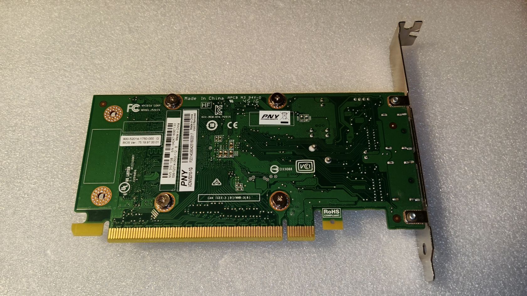 Видеокарта Nvidia Quadro NVS 310 1GB             (GDDR3, 64bit             (2*DP) - фото фото фото 1