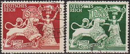 1942 - Рейх - Ювелірне мистецтво Mi.816-17 _5.0 € _ гаш - фото фото фото 0