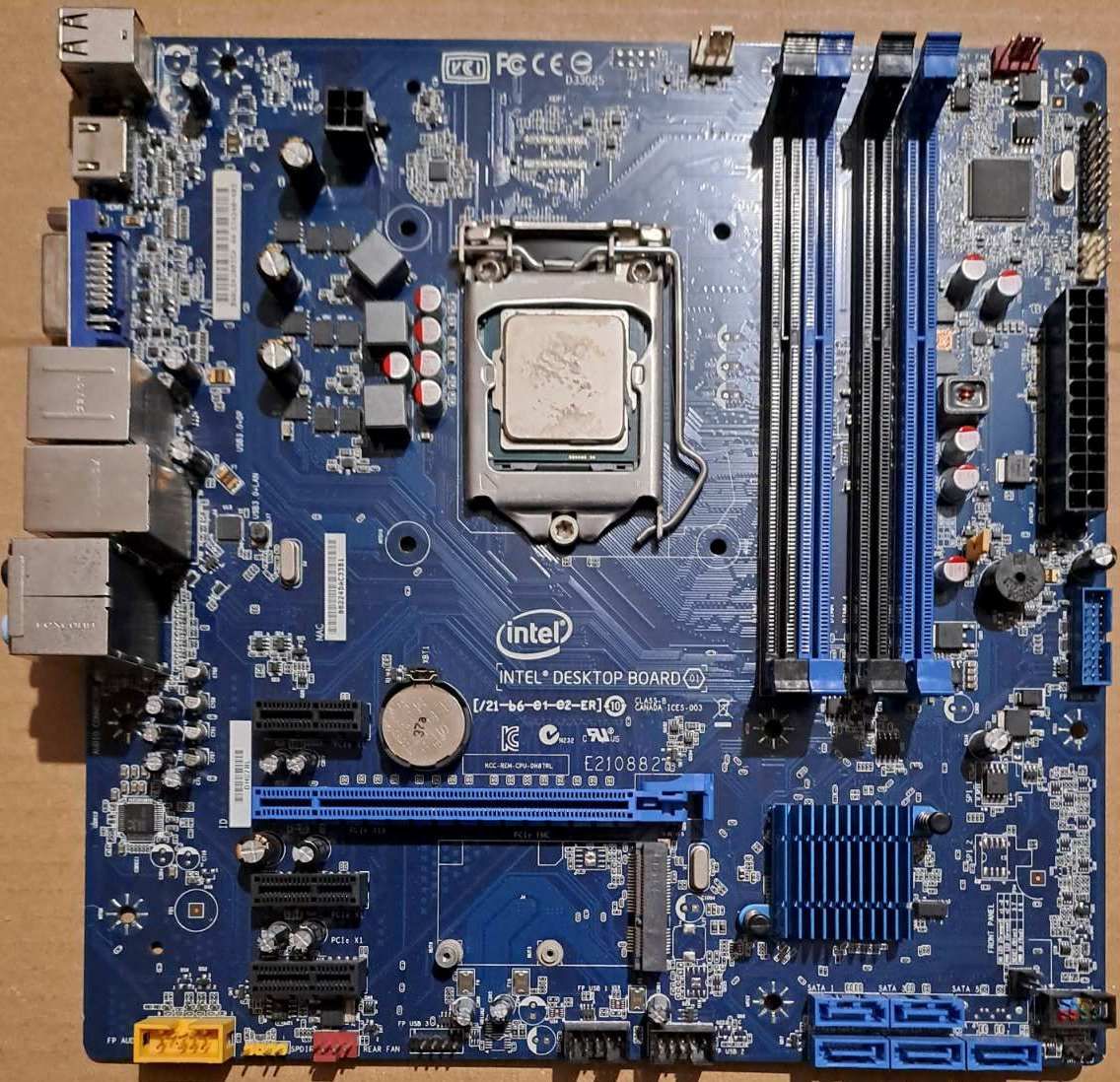 материнка  Intel DB85FL + i3-4160T        ( 1150  Socket  )  несправна - фото фото фото 0