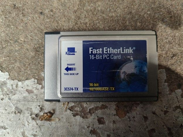 Сетевая карта для ноутбука 3COM 3C574-TX Fast EtherLink 16-Bit PC Card 10/100BASE-TX № 242308101 - фото фото фото 0