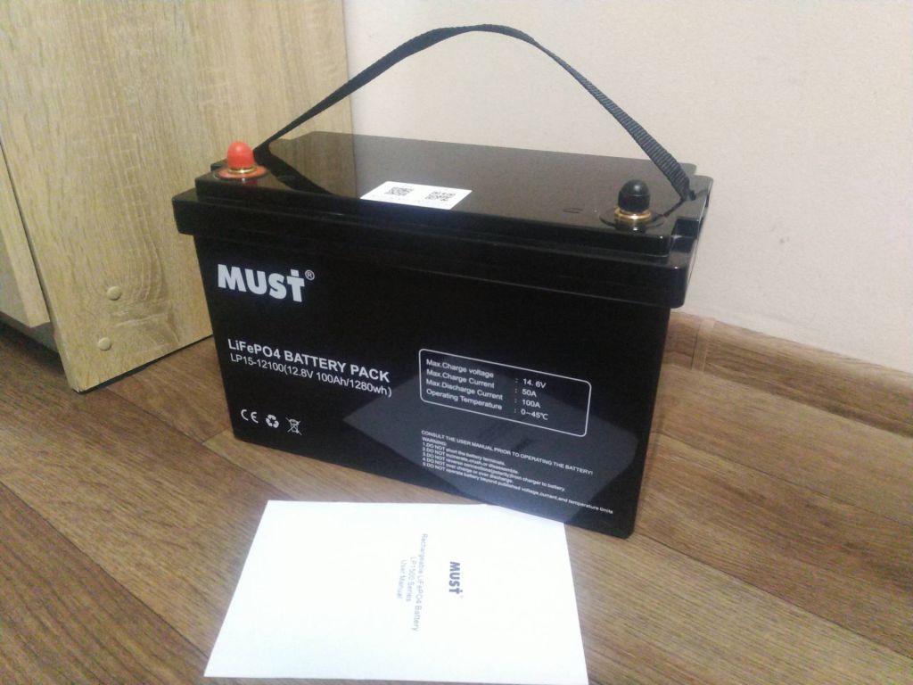 Акумулятор MUST 12V 100Ah LP15-12100 12,8В 100Ач LiFePO4 - фото фото фото 4