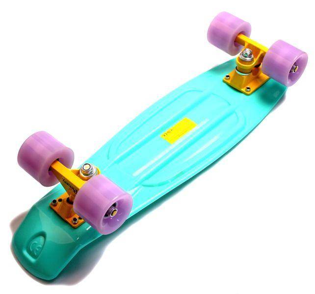 Penny Board Бирюзовый цвет Светящиеся колеса (1819484818) - фото фото фото 2
