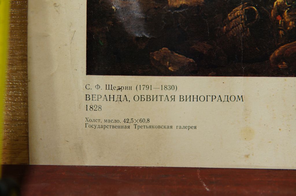 плакат веранда обвитая виноградом щедрин 1981 №10201 - фото фото фото 5