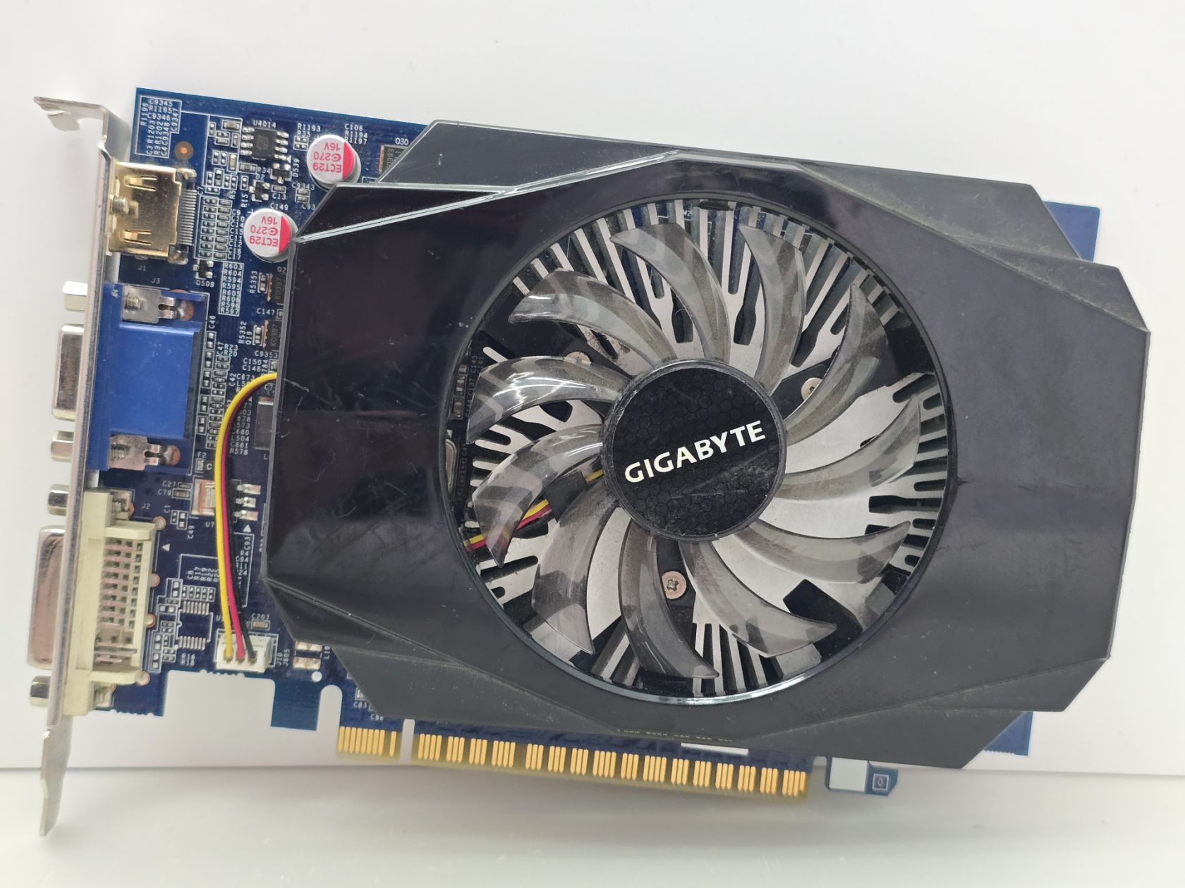 Видеокарта GIGABYTE GeForce GT 630 2GB   (GDDR3,128 Bit,HDMI,PCI-Ex,Б/у) - фото фото фото 0