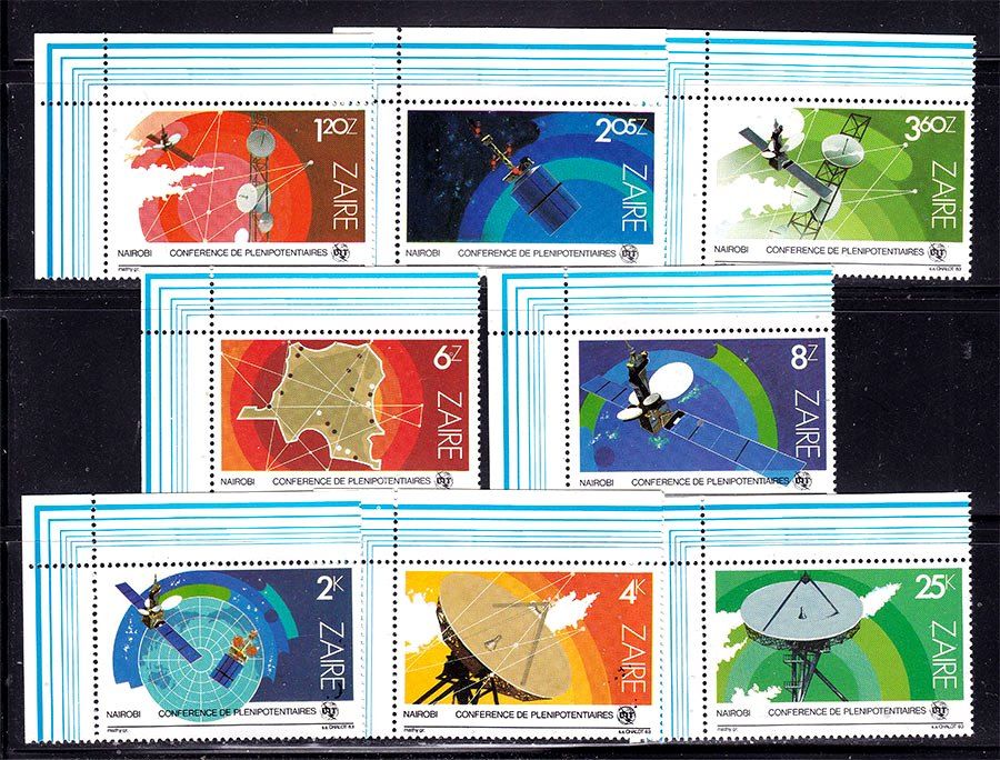 Космос .  Заир   1983 г MNH. - серия - фото фото фото 0