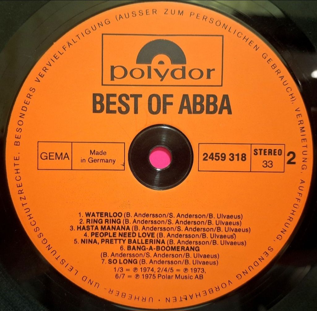 ABBA - The Best Of ABBA - 1973-76.  (LP). 12. Vinyl. Пластинка. Germany. - фото фото фото 3