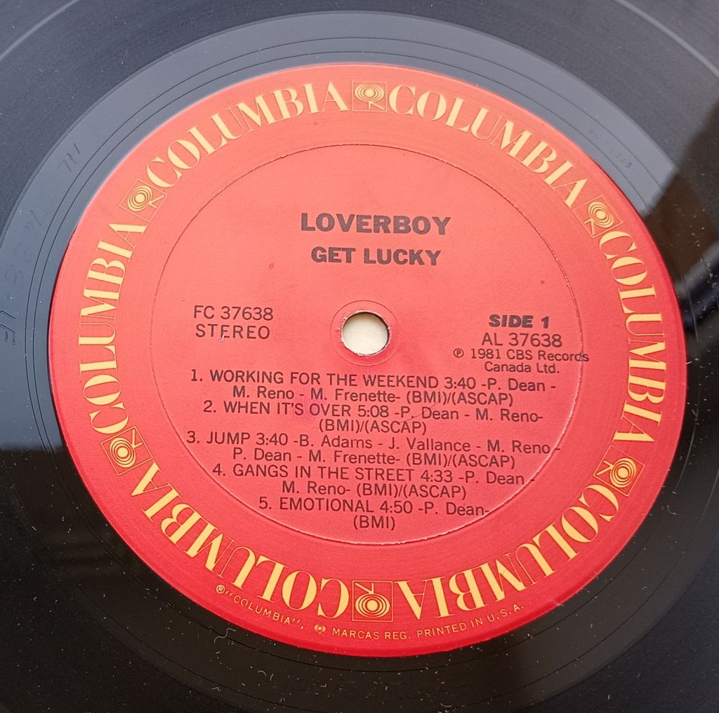 LOVERBOY Get Lucky LP VG - фото фото фото 2