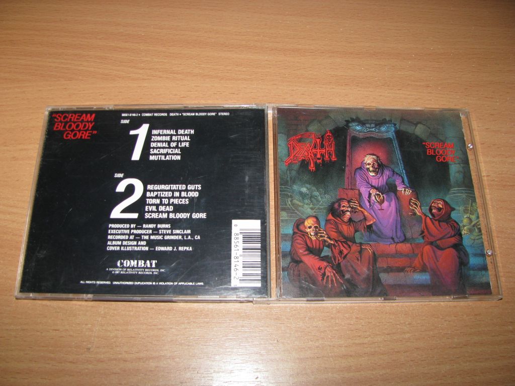DEATH ‎– Scream Bloody Gore  (1988 Combat NIMBUS,USA) - фото фото фото 0