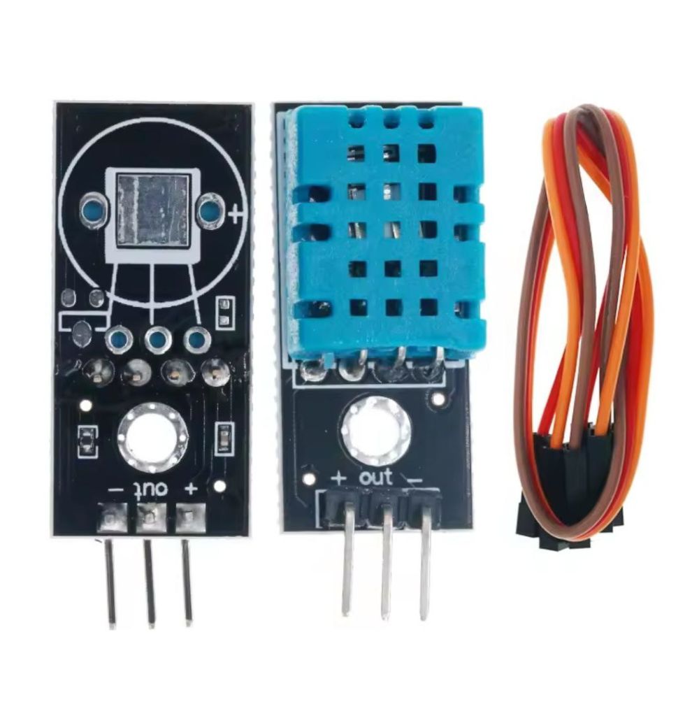 Датчик температури та вологості DHT11 з кабелем   (модуль для Arduino) - фото фото фото 1