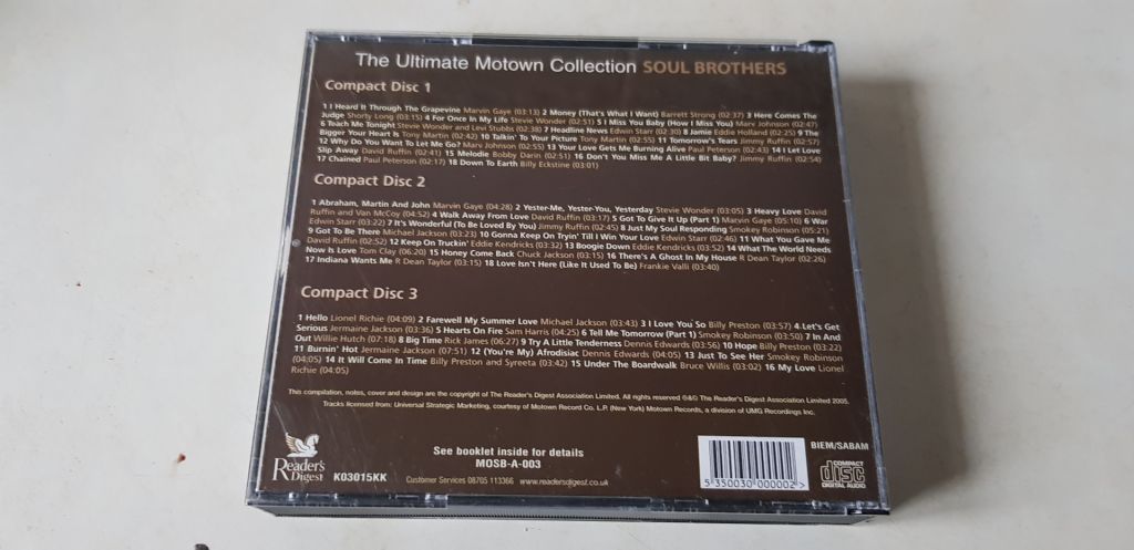 The Ultimate Motown Collection Soul Brothers 3CD фірмовий - фото фото фото 1