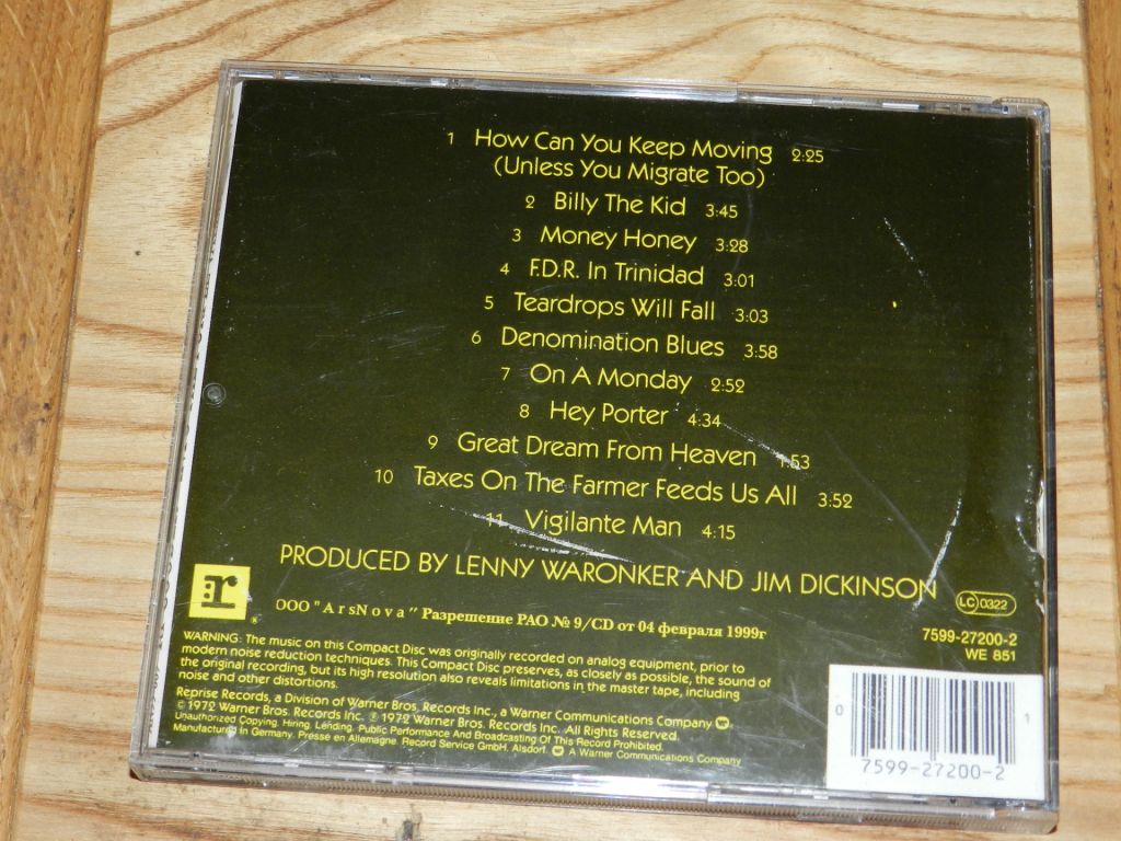 CD   Ry Cooder - into the purple valley - фото фото фото 3